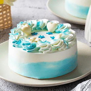 Floral Vanilla Cream Cake 2 Kg Eggless