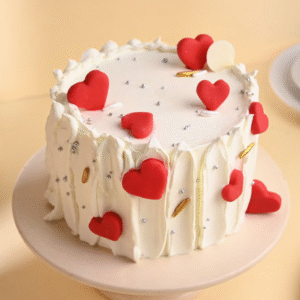 Red Velvet Little Heart Cake