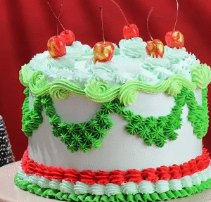 Cherry N Swirls Theme Cake