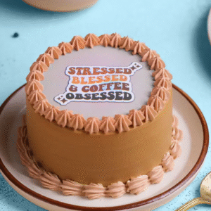 Coffee Obsessed Bento Cake