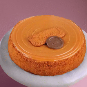 Lotus Biscoff Baked Cheesecake