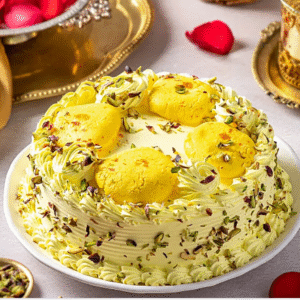 Butterscotch Cake With Rasmalai 1kg Eggless