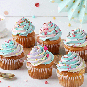 Colour Burst Cupcake