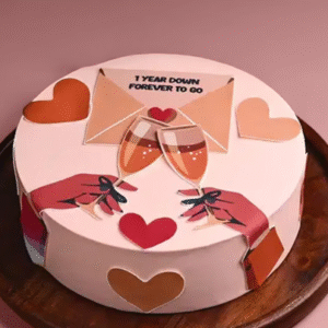 Forever To Go Anniversary Cake