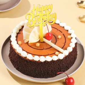 Happy Birthday Butterscotch Cake