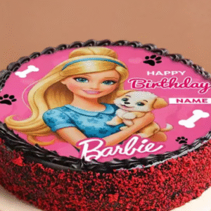 Red Velvet Barbie Celebration Cake