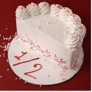 Creamy Half Vanilla Cake