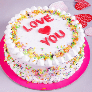Love You Vanilla Cake
