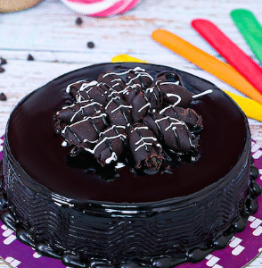 Glossy Chocolate Truffle Cake