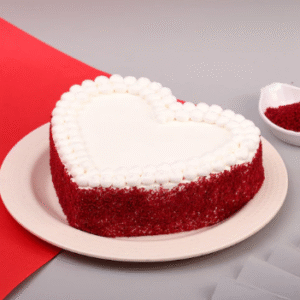 Heart Shaped Red Velvet Cake