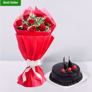 Red Roses and Chocolate Cake