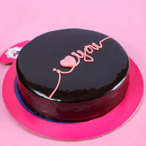 I Love You Truffle Cake
