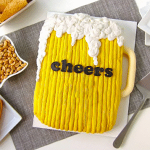 Cheers To Cake Theme Cake