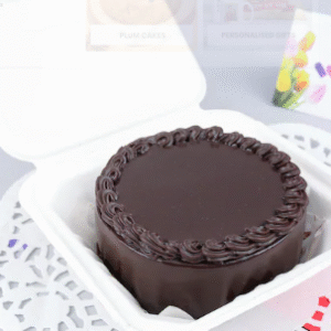 Mini Chocolate Round Shape Cake 300 Gm