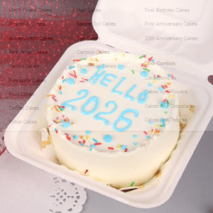 New Year Mini Vanilla Cake 300 gm